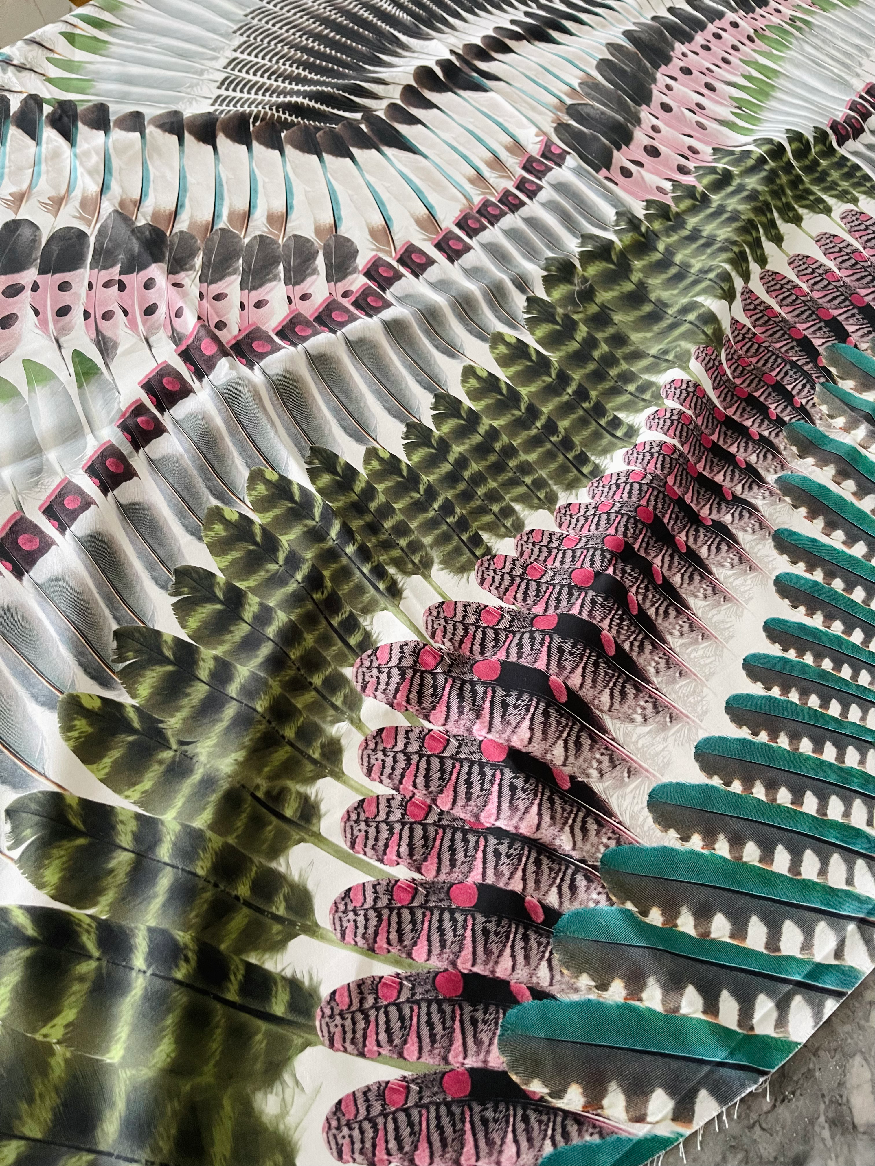 Christian Lacroix Prete Moi Ta Plume Fabric Remnant