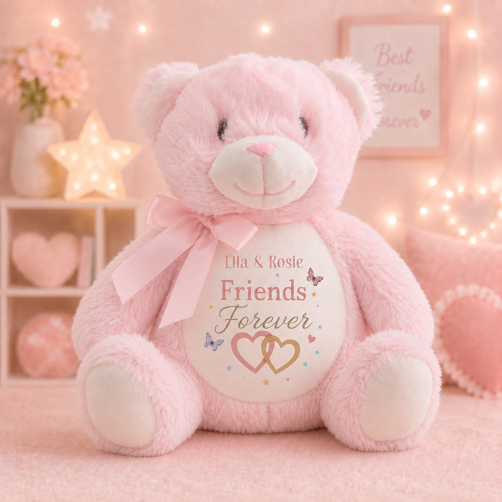 Thumbnail: Personalised Teddy Bear friendship bear Forever Friends Gift Best Friend