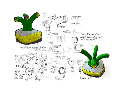 Internal components and details of the design 