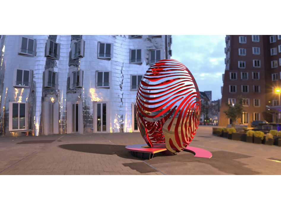 Identite pavilion in public venue
