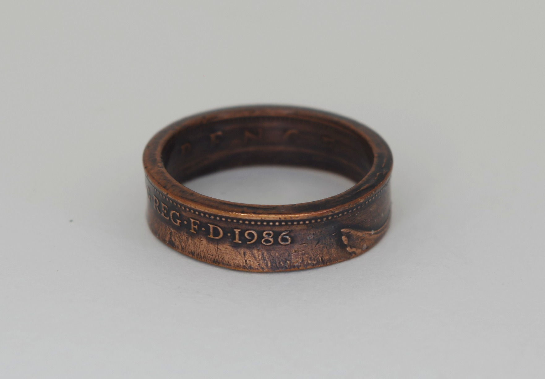 1986 UK Two New Pence, Sized 19.75mm UK size T1/2