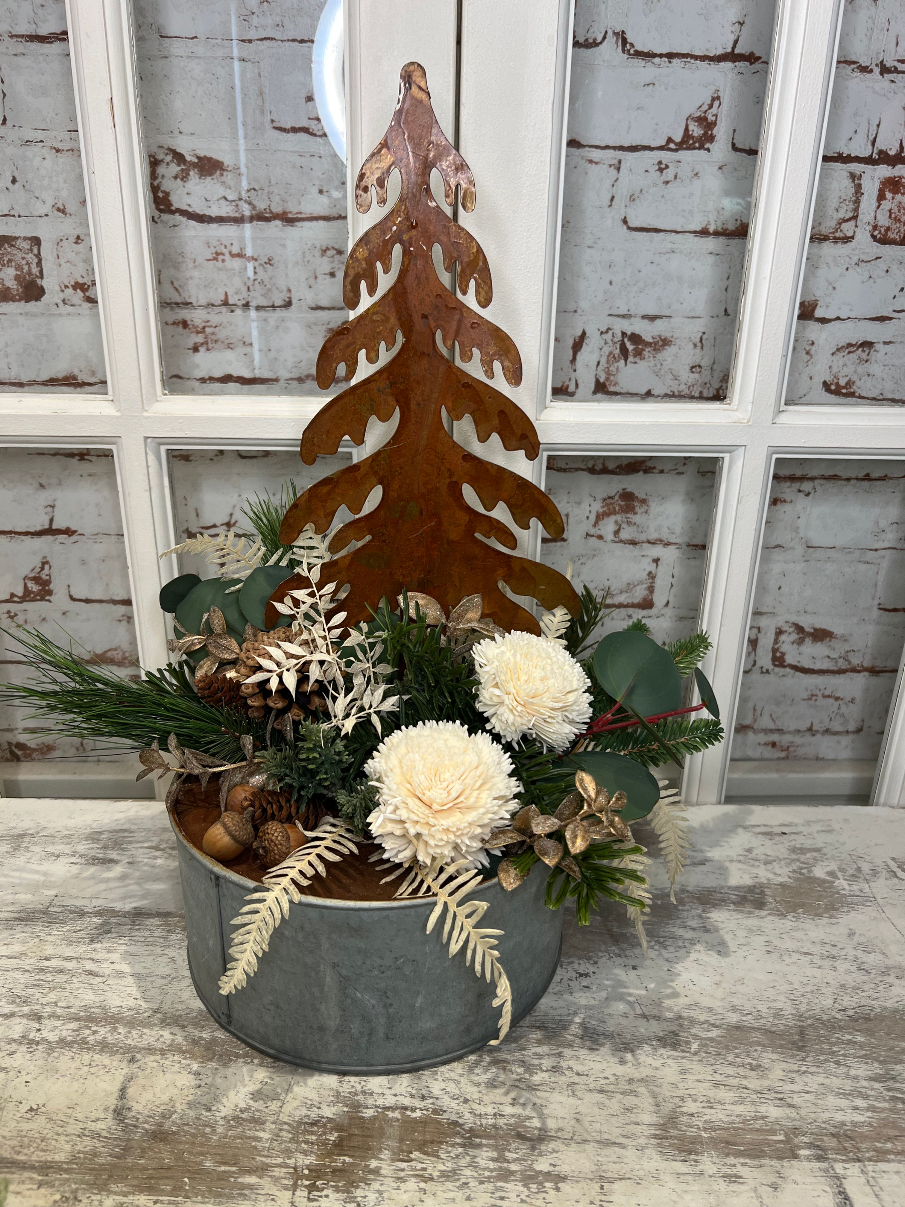 Montage sapin rouille.