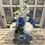 Miniature : Montage rond bleu et blanc.