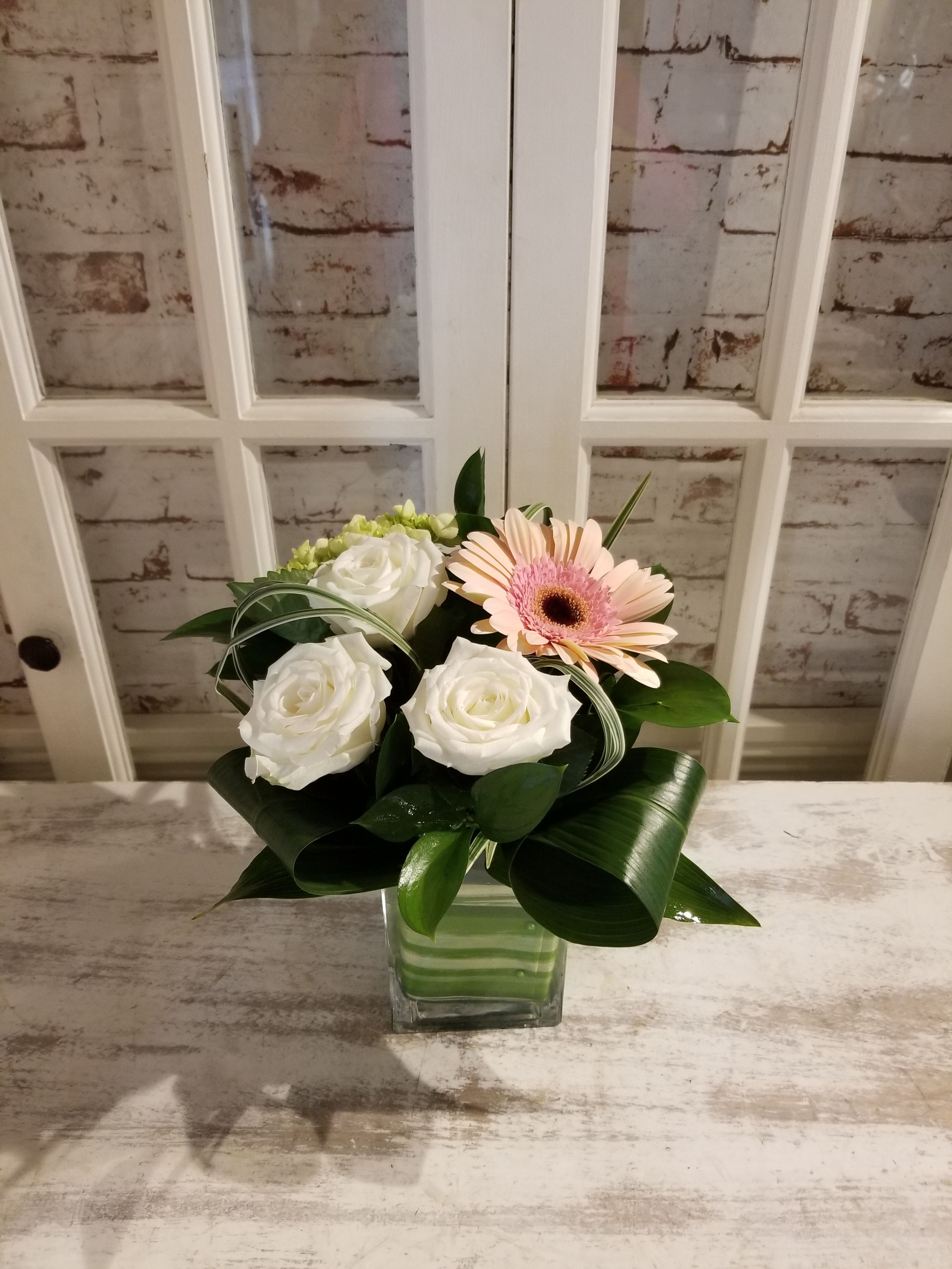 Centre de table en vase