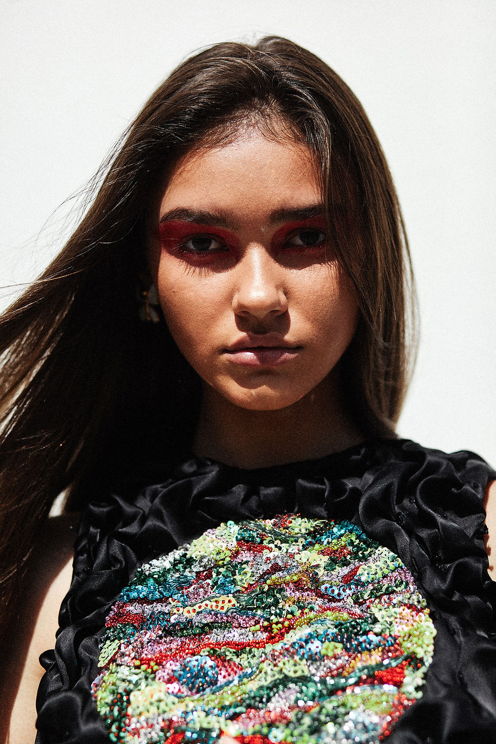 Thumbnail: The Gaia Organza Beaded Dress