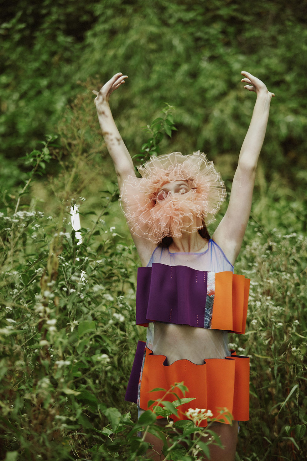 Thumbnail: The Wellig Neoprene Tulle Dress