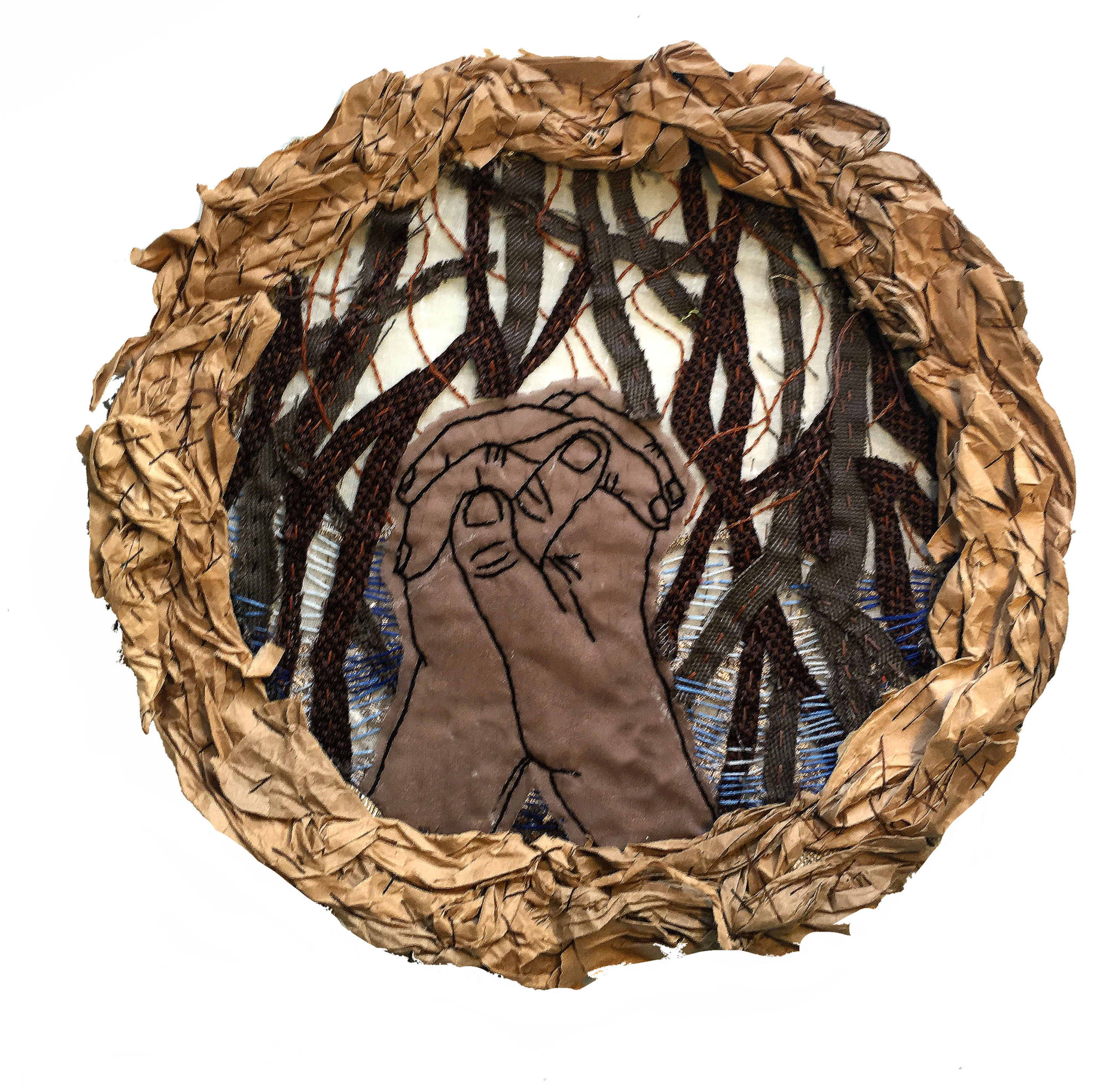 Mangrove Prayer Fiber Sculpture