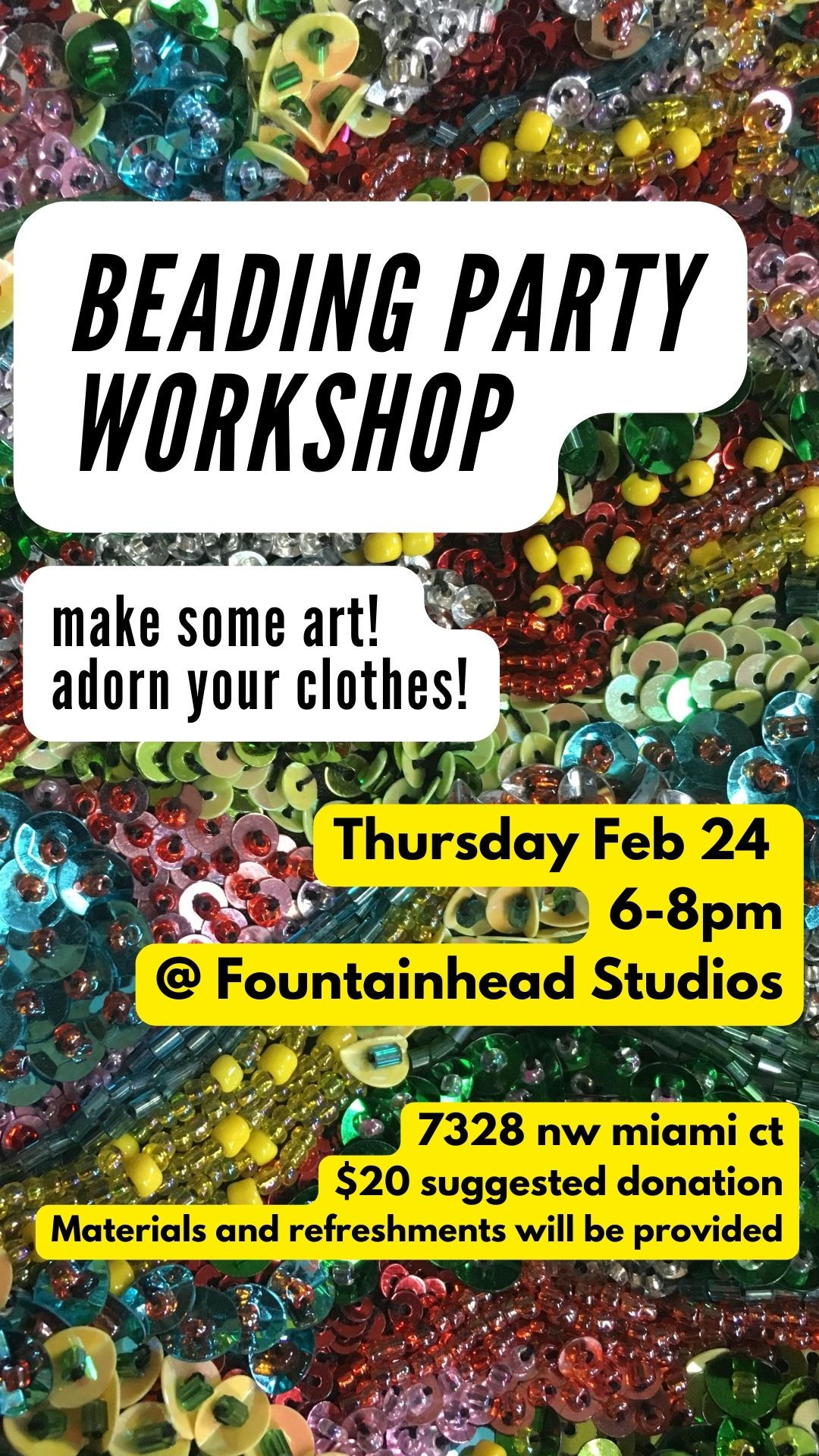 BEADING PARTY WORKSHOP