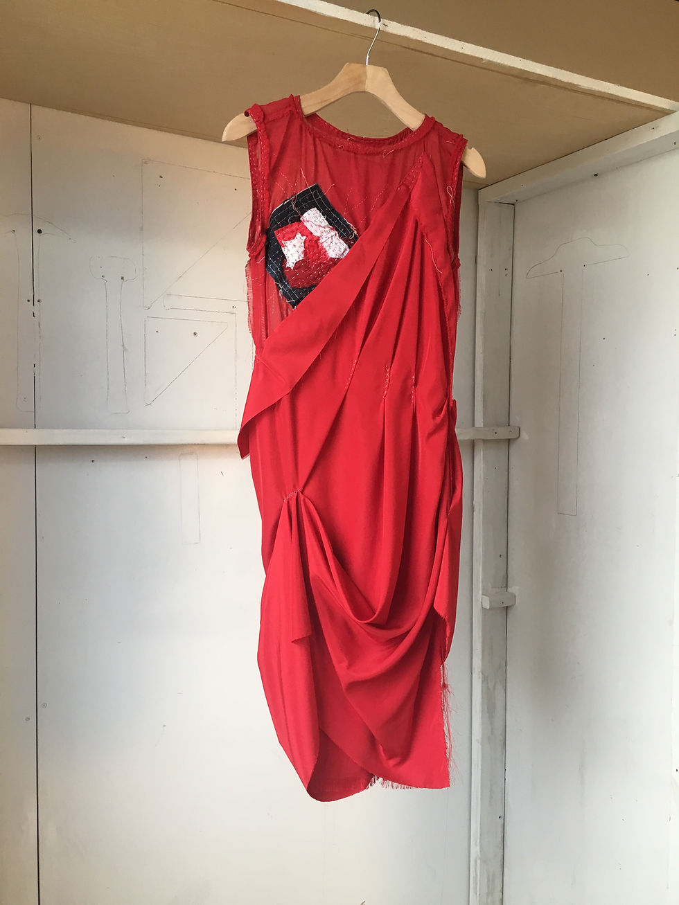 Thumbnail: The Pangea Draped Patchwork Dress