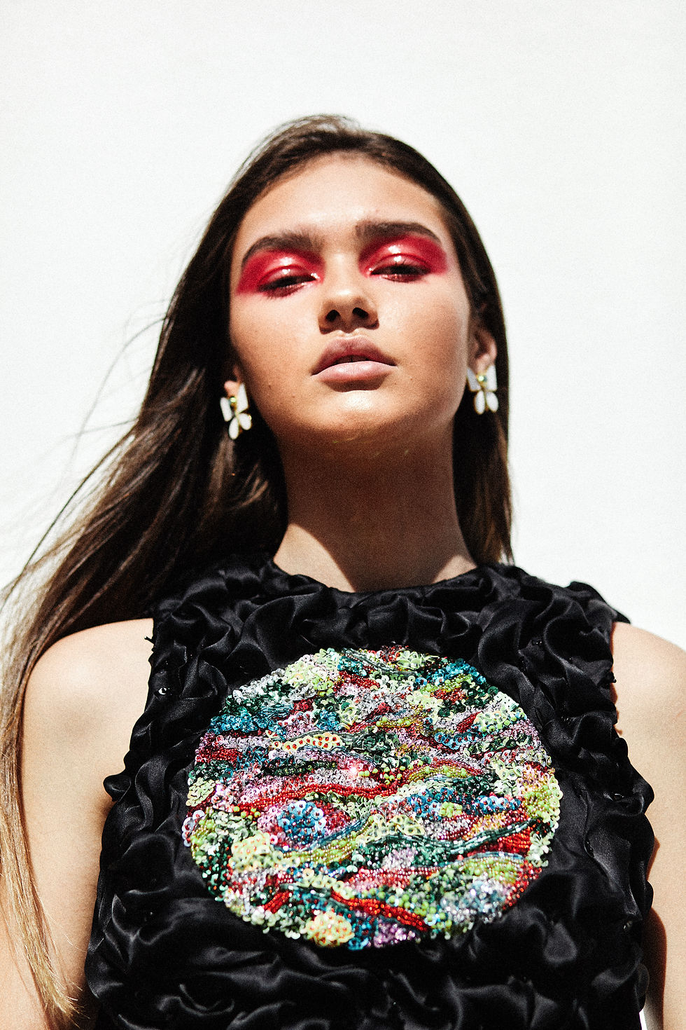 Thumbnail: The Gaia Organza Beaded Dress
