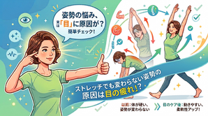 【姿勢が良くならない原因は「目」？】マッサージや筋トレでも変わらない理由と簡単セルフチェック