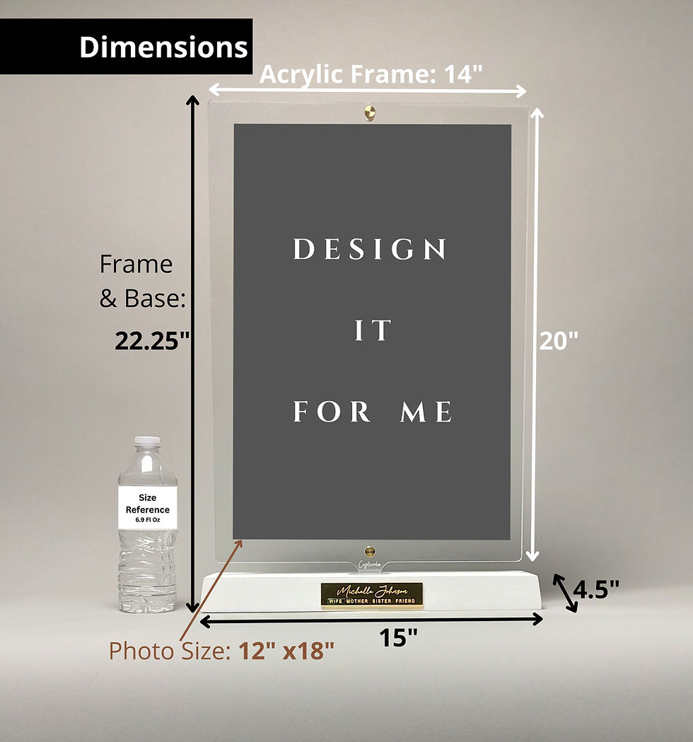 Miniatura: Design It For Me Photo Display - White Base