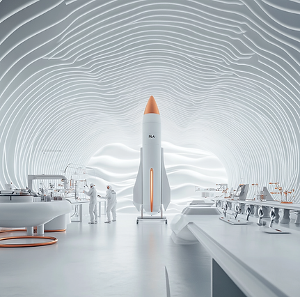jonathanjonsson24_A_RD_lab_with_a_futuristic_rocket_in_a_clean__dfbc3fd2-994e-4a52-a55e-41