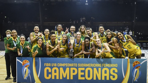 SELEÇÃO BRASILEIRA FEMININA DE BASQUETE U18 É CAMPEÃ NO SUL-AMERICANO
