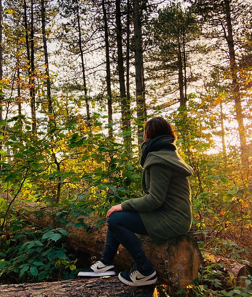 Coaching in de natuur gericht op voelen en ontspanning