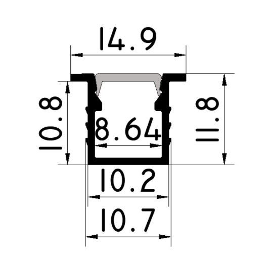 Thumbnail: Delta Aluminium Profile (Silver)