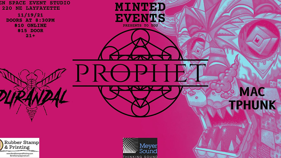 Minted Events Presents: Prophet, Durandal, + Friends