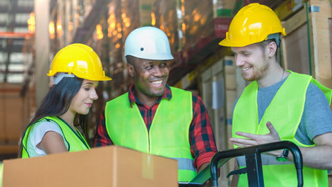 Diverse Warehouse Team