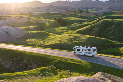RV on roadtrip