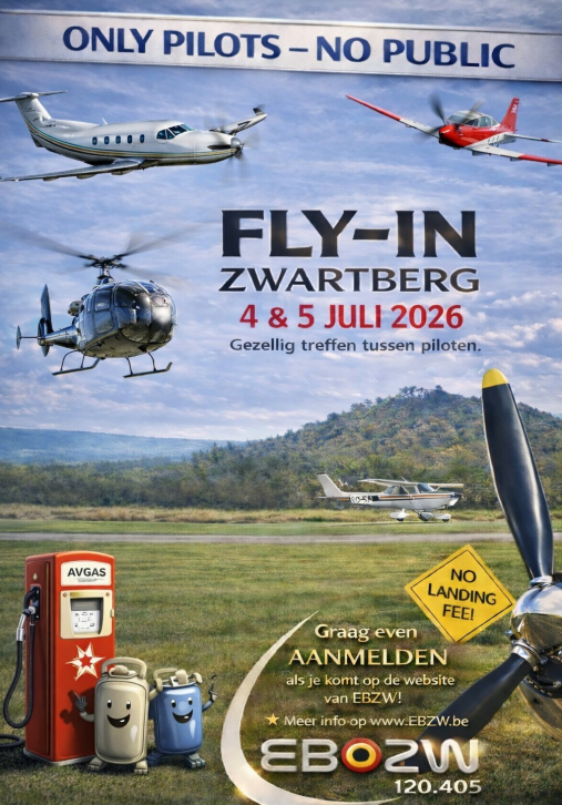 Fly-in Zwartberg 4 & 5 juli 2026