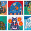 Thumbnail: Cat Coasters -folk art design