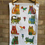Thumbnail: Garden Cats cotton tea towel -trade
