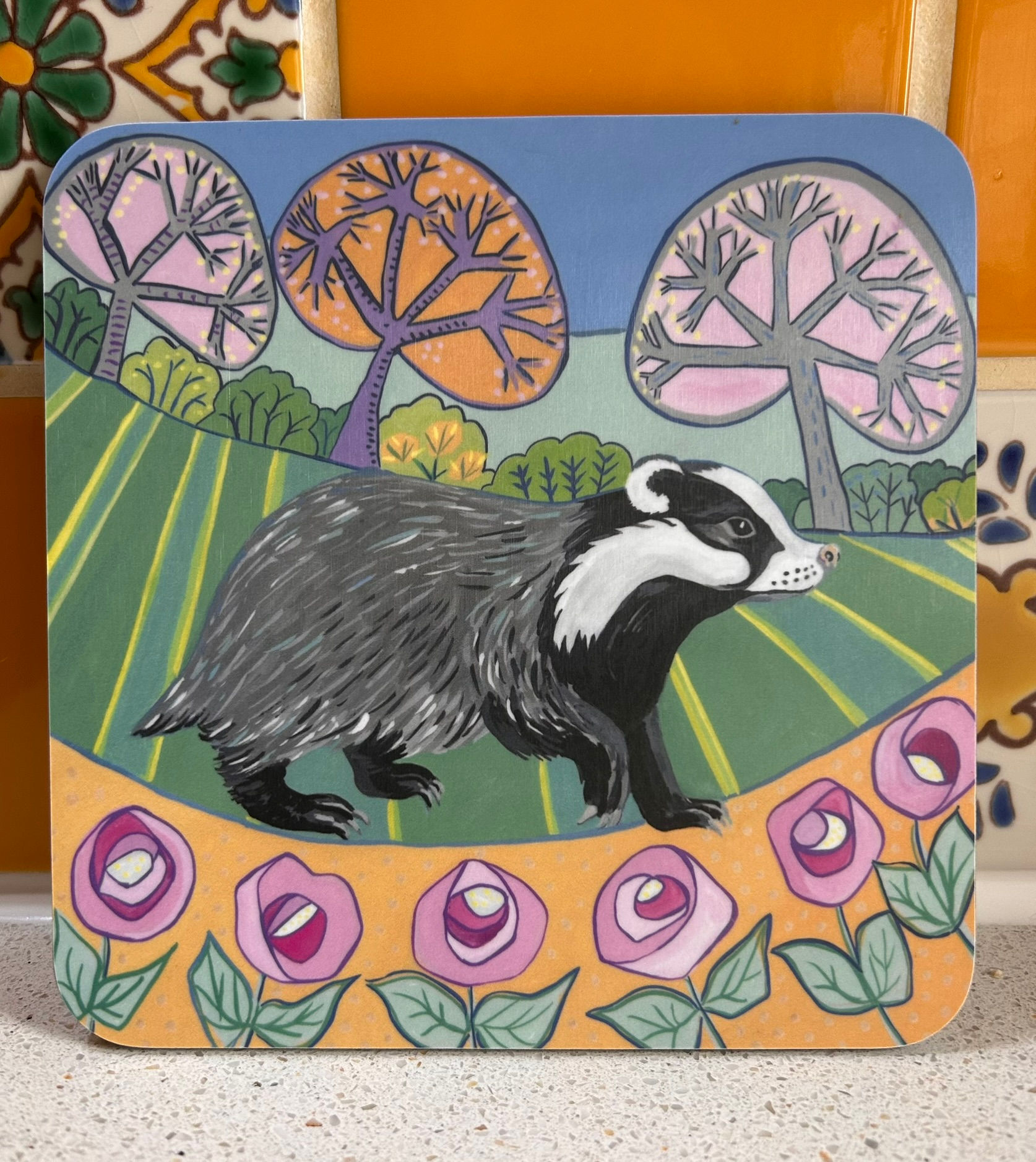 badger melamine pot stand table mat