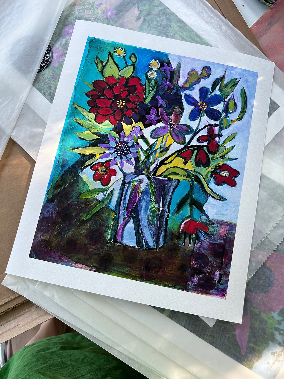 Thumbnail: 'Joy' print showing border