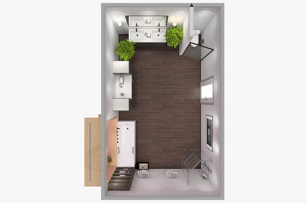 Thumbnail: Sarasota 61'' Double Bathroom Vanity Base Only