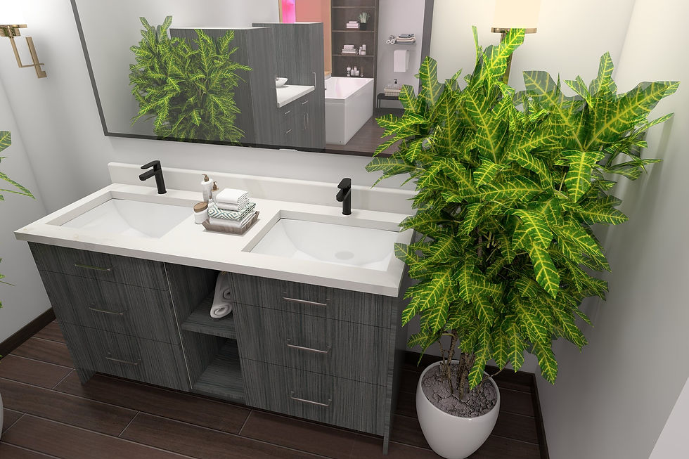 Thumbnail: Sarasota 61'' Double Bathroom Vanity Base Only