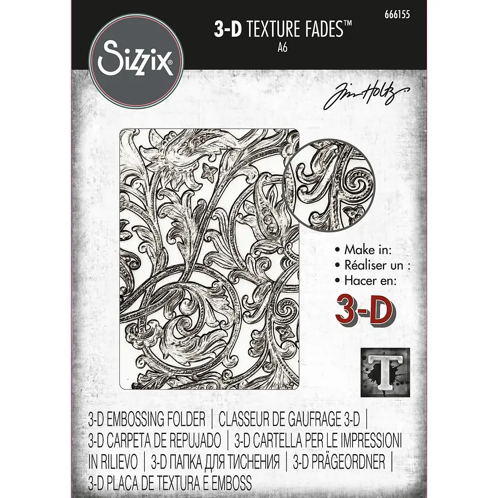 Sizzix 3D Embossingfolder Tim Holtz 'Entangled'