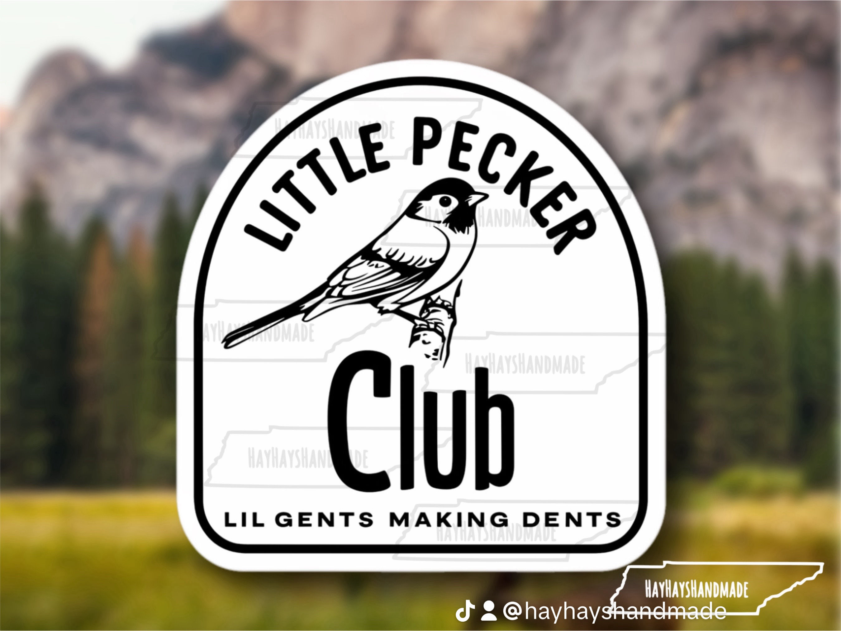 Little Pecker Club Waterproof Sticker