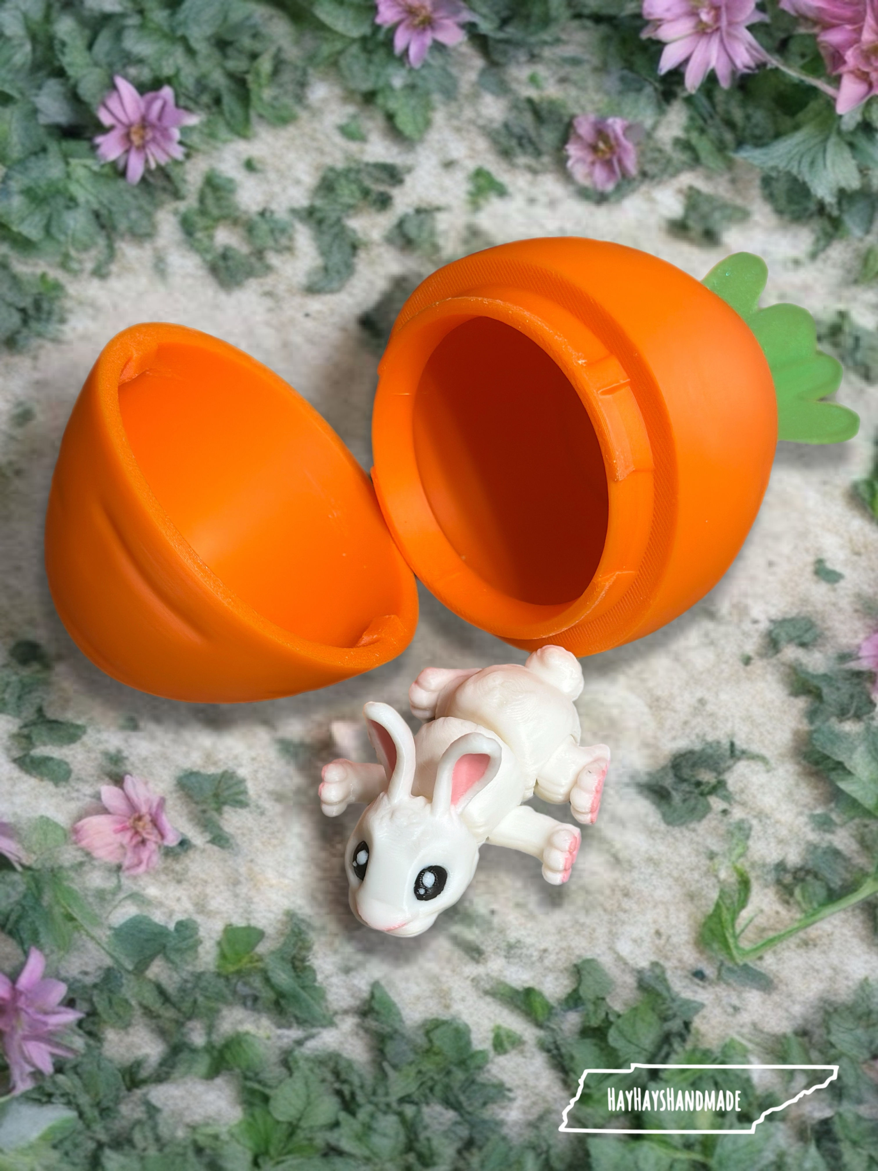 Carrot Container and Bunny Fidget