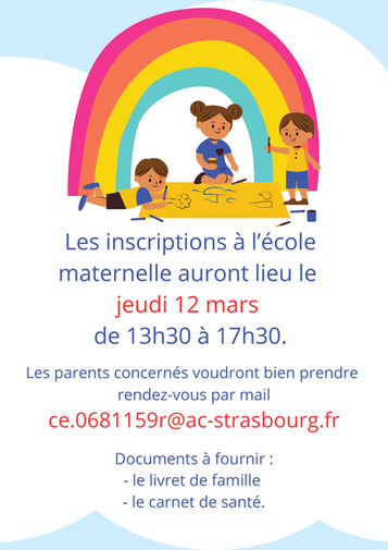 Inscrire son enfant à l'école maternelle de Burnhaupt-le-Haut