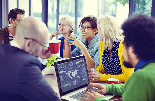 Marketing team meeting