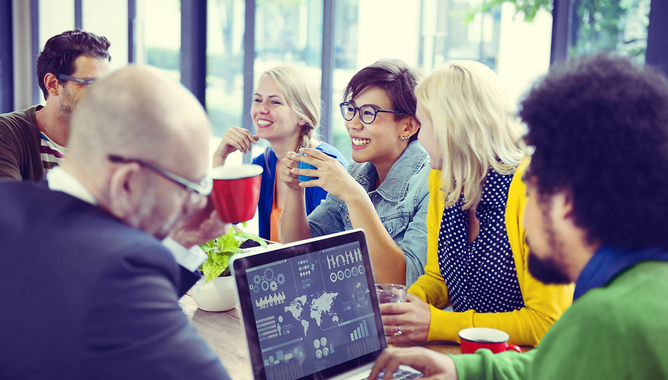 Marketing team meeting