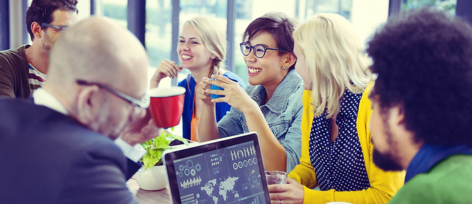 reunião da equipe de marketing