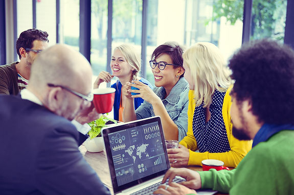 Marketing team meeting