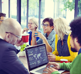 Marketing team meeting