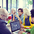 Marketing team meeting
