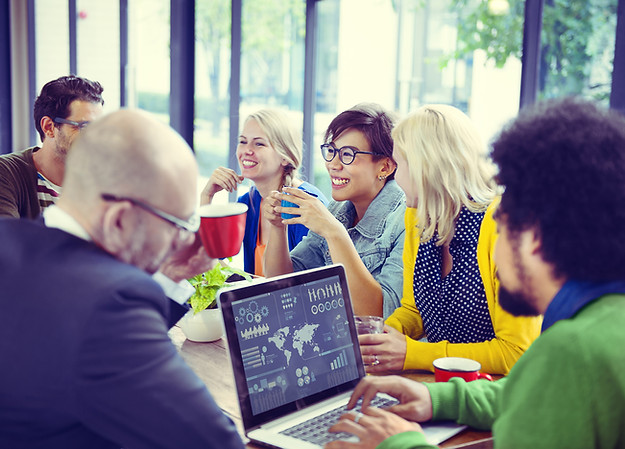 Marketing team meeting