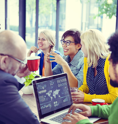 Marketing team meeting