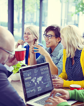 Marketing team meeting