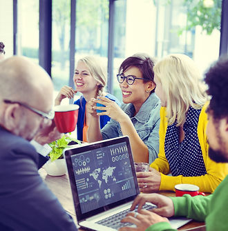 Marketing team meeting