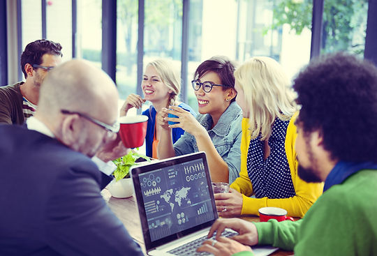 Marketing team meeting