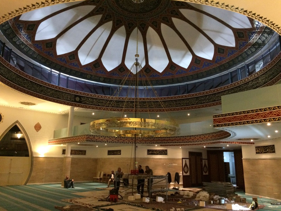 Belçika Lier Camii Özel Tasarım Camii Avizesi