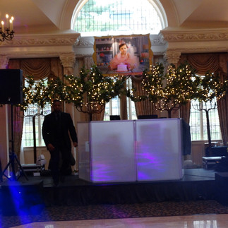 DJ booth for a party