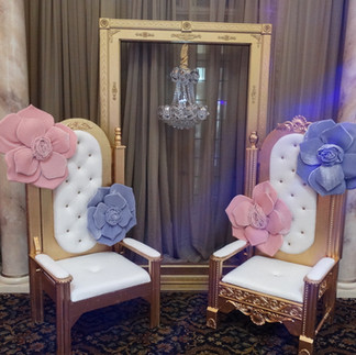 Custom chairs for a party