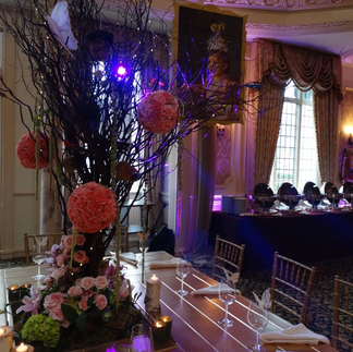 Flower centerpiece for a party