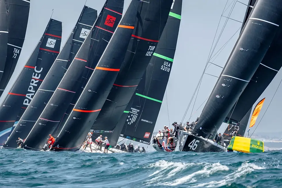 TP52 fully crewed racing